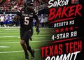 DeSoto’s SaRod Baker, who had all-time playoff performance, commits to Texas Tech
