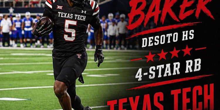 DeSoto’s SaRod Baker, who had all-time playoff performance, commits to Texas Tech